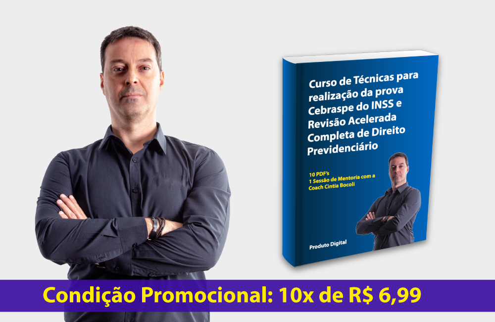 Treinamento de Técnicas para realização da prova Cebraspe do INSS e Curso de Revisão Acelerada Completa de Direito Previdenciário